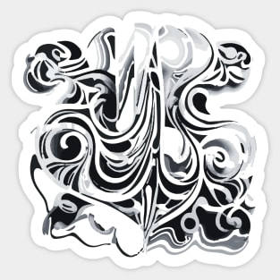 perfectly random pattern design Sticker